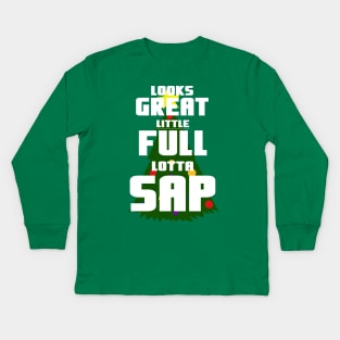 National Lampoons Christmas Vacation Classic Quote - Lotta Sap Kids Long Sleeve T-Shirt